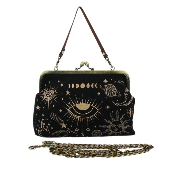 Celestial Vision Kiss Lock Handbag - Picture 3 of 5